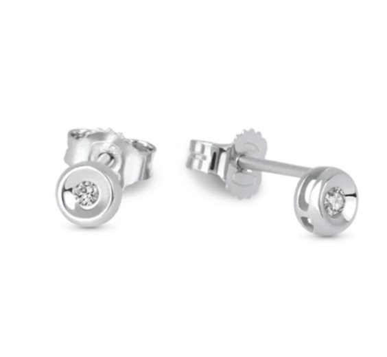 Orecchini Demetra Donna Diana in Oro Diamante 0.04 Ct 9K.021.004.W - 9K.021.004.W